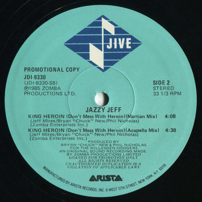Jazzy Jeff – King Heroin (Don't Mess With Heroin) (Used vinyl)