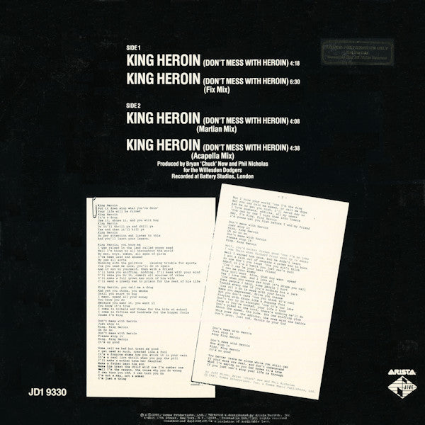 Jazzy Jeff – King Heroin (Don't Mess With Heroin) (Used vinyl)
