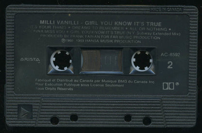 Milli Vanilli – Girl You Know It's True (Used cassette)