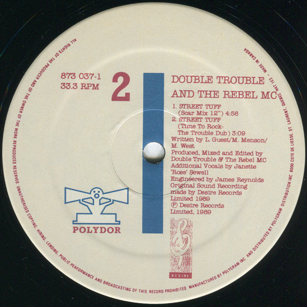 Double Trouble & Rebel MC – Street Tuff (Used vinyl)