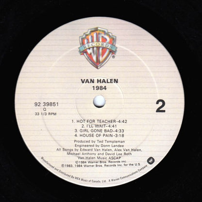 Van Halen – 1984 (Used vinyl)