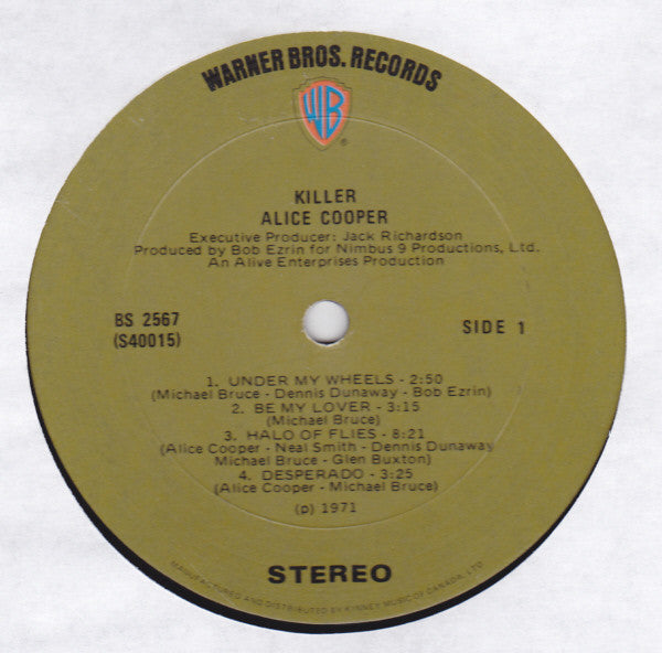 Alice Cooper – Killer (Used vinyl)