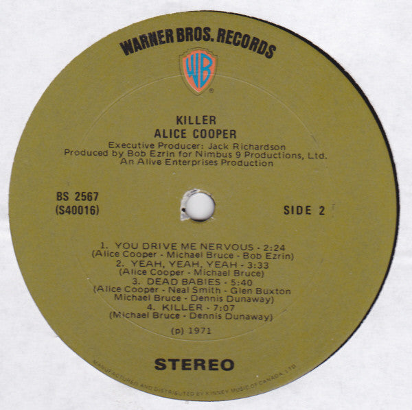 Alice Cooper – Killer (Used vinyl)