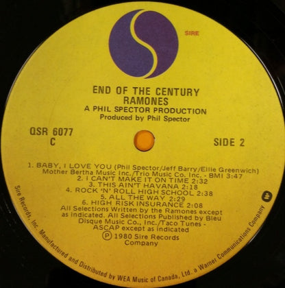 Ramones – End Of The Century (Used vinyl)
