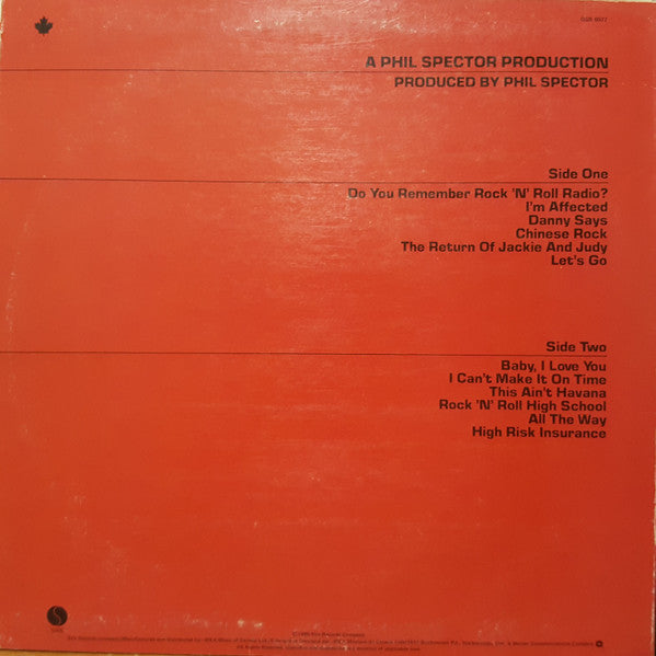 Ramones – End Of The Century (Used vinyl)