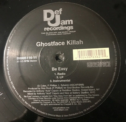 Ghostface Killah – Be Easy (Used vinyl)