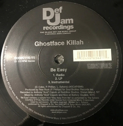 Ghostface Killah – Be Easy (Used vinyl)