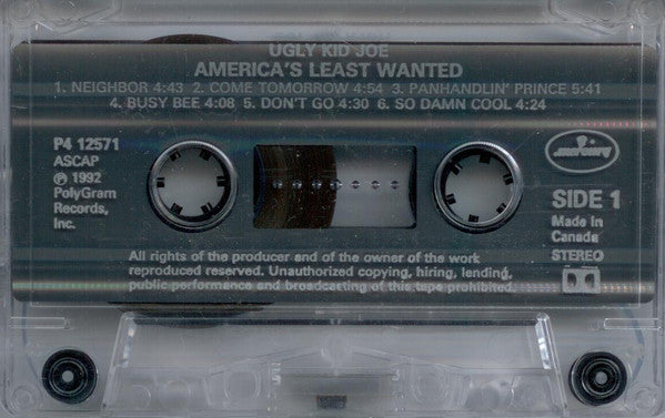 Ugly Kid Joe – America's Least Wanted (Used cassette)