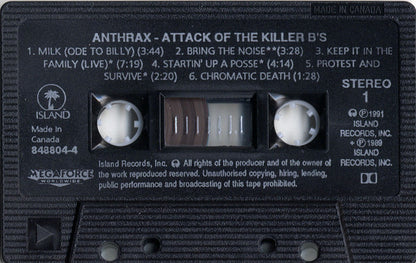 Anthrax – Attack Of The Killer B's (Used cassette)
