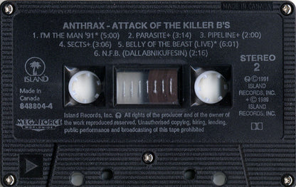 Anthrax – Attack Of The Killer B's (Used cassette)
