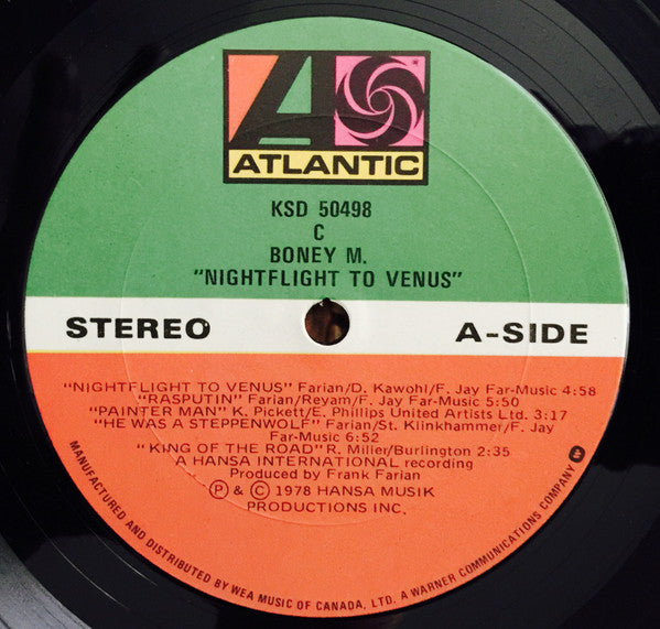 Boney M. – Nightflight To Venus (Used vinyl)
