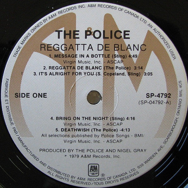 The Police – Reggatta De Blanc (Used vinyl)