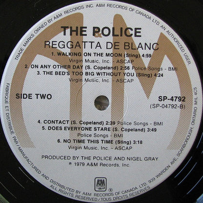 The Police – Reggatta De Blanc (Used vinyl)