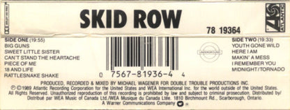 Skid Row – Skid Row (Used cassette)