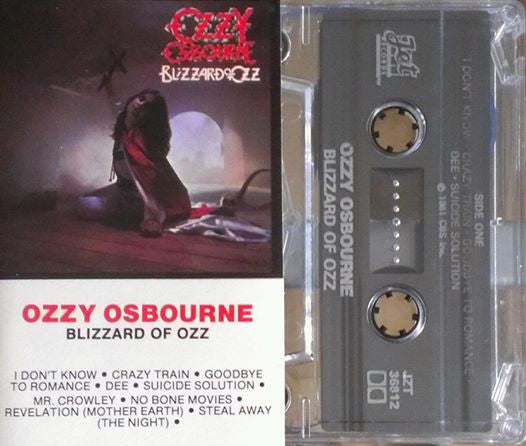Ozzy Osbourne ‎– Blizzard Of Ozz (Used cassette)