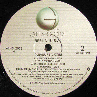 Berlin – Pleasure Victim (Used vinyl)