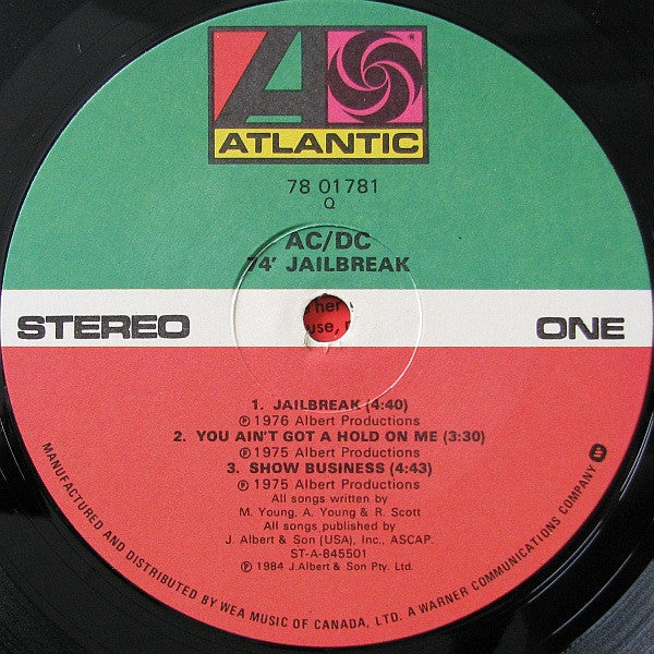 AC/DC – '74 Jailbreak (Used vinyl)
