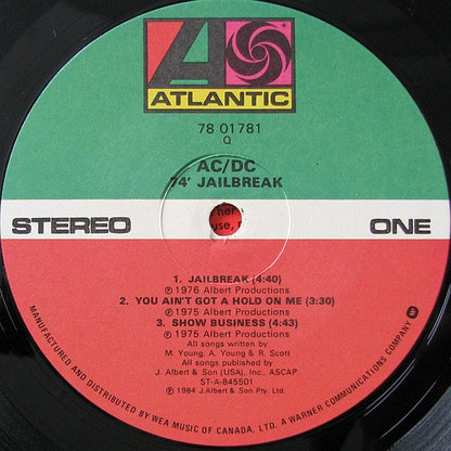 AC/DC – '74 Jailbreak (Used vinyl)