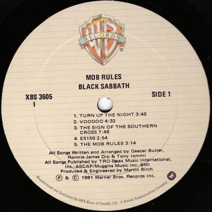 Black Sabbath - Mob Rules (Used vinyl)