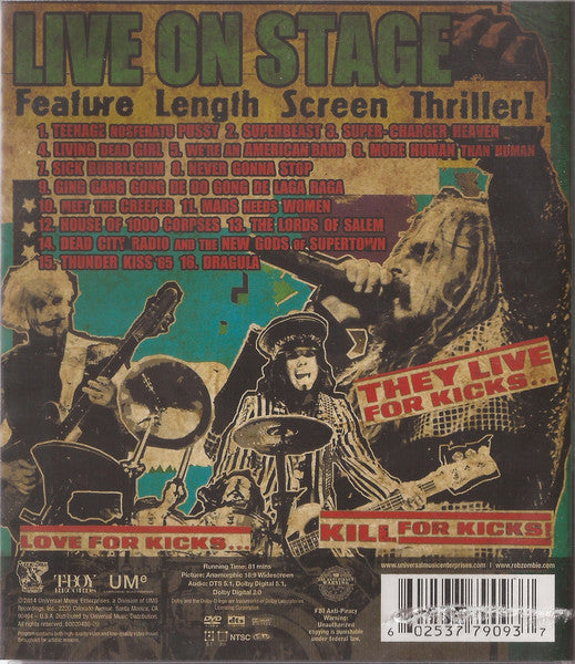 Rob Zombie – The Zombie Horror Picture Show (Used DVD)