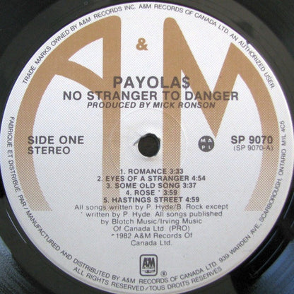 Payola$ – No Stranger To Danger (Used vinyl)