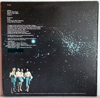 Supertramp ‎– Crime Of The Century (Used vinyl)