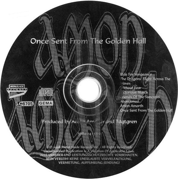 Amon Amarth – Once Sent From The Golden Hall (Used CD)