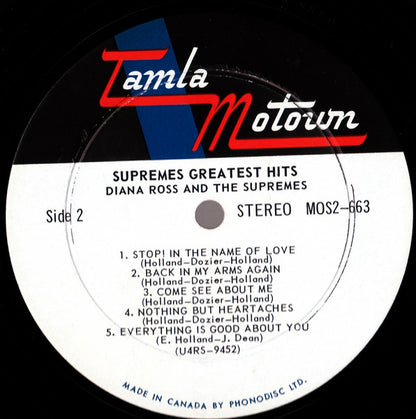 Diana Ross And The Supremes* – Greatest Hits (Used vinyl)