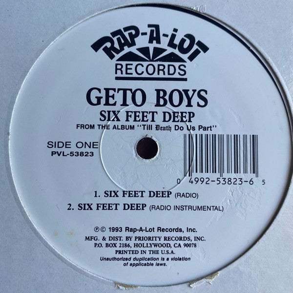 Geto Boys – Six Feet Deep (Used vinyl)