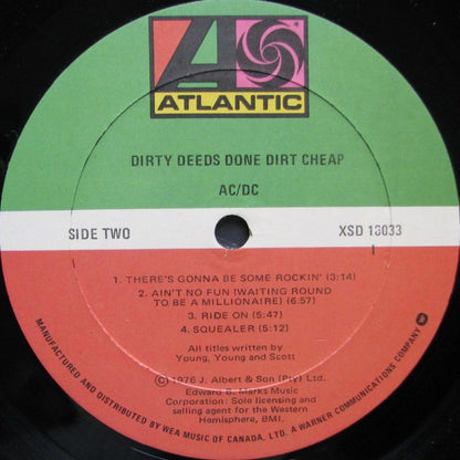 AC/DC – Dirty Deeds Done Dirt Cheap (Used vinyl)