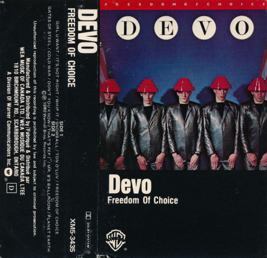 Devo – Freedom Of Choice( Used Cassette)