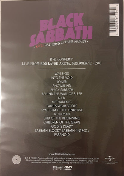 Black Sabbath – Live...Gathered In Their Masses (Used DVD)