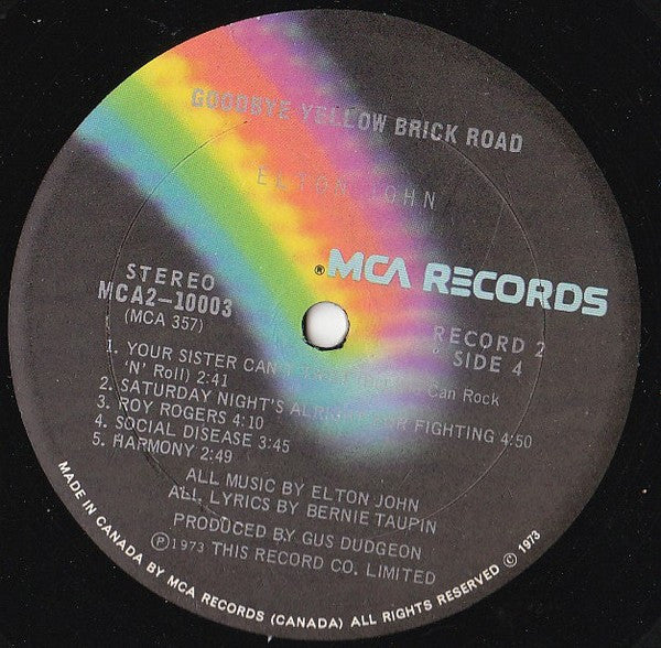 Elton John – Goodbye Yellow Brick Road (Used vinyl)