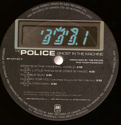The Police – Ghost In The Machine (Used vinyl)