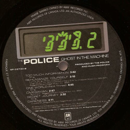 The Police – Ghost In The Machine (Used vinyl)