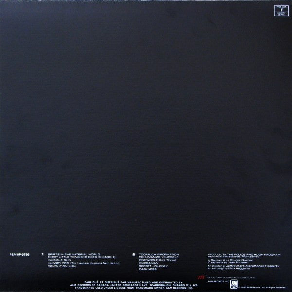 The Police – Ghost In The Machine (Used vinyl)