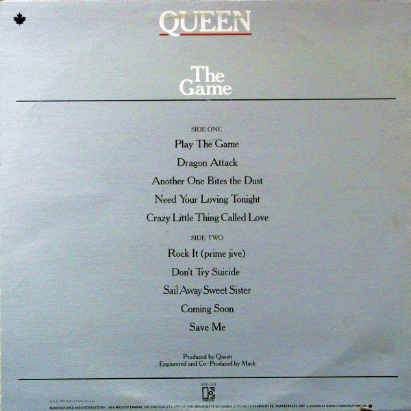 Queen – The Game (Used vinyl)