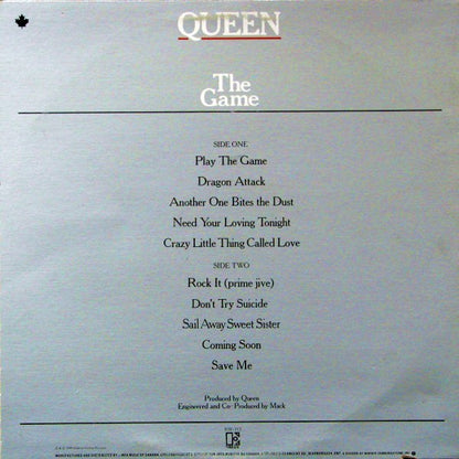 Queen – The Game (Used vinyl)