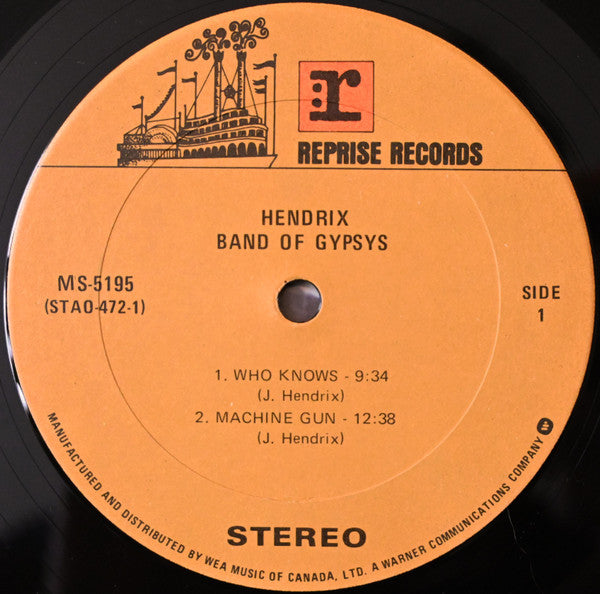 Jimi Hendrix – Band Of Gypsys (Used vinyl)