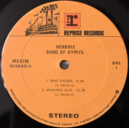 Jimi Hendrix – Band Of Gypsys (Used vinyl)