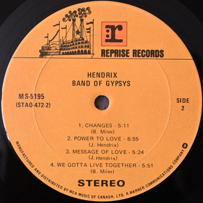 Jimi Hendrix – Band Of Gypsys (Used vinyl)