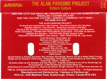 The Alan Parsons Project – Vulture Culture (Used cassette)