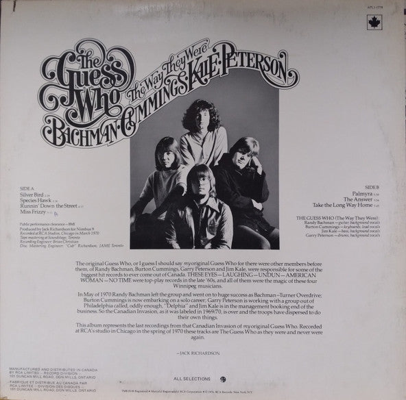 The Guess Who – The Way They Were (Used vinyl)