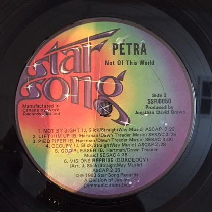 Petra – Not Of This World (Used vinyl)