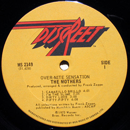 The Mothers – Over-nite Sensation (Used vinyl)