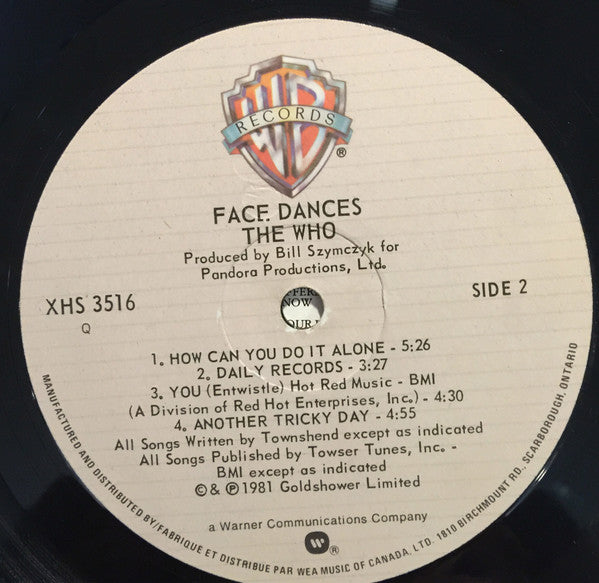 The Who – Face Dances (Used vinyl)