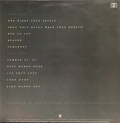 Bryan Adams – Reckless (Used vinyl)