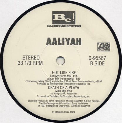Aaliyah – The One I Gave My Heart To / Hot Like Fire (Used vinyl)