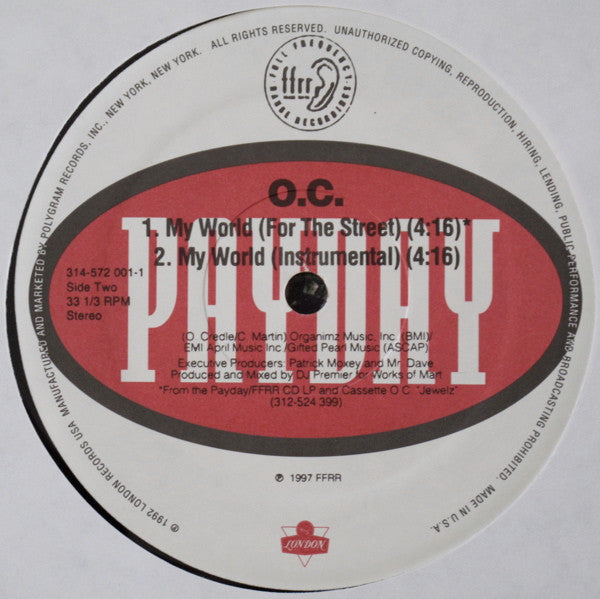 O.C. – My World (Used vinyl)