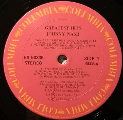 Johnny Nash – Greatest Hits (Used vinyl)